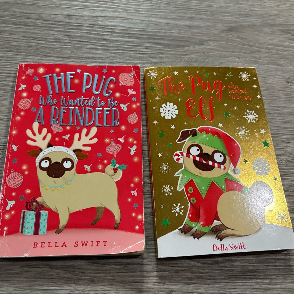 The Pug Christmas Book Set by Bella Swift